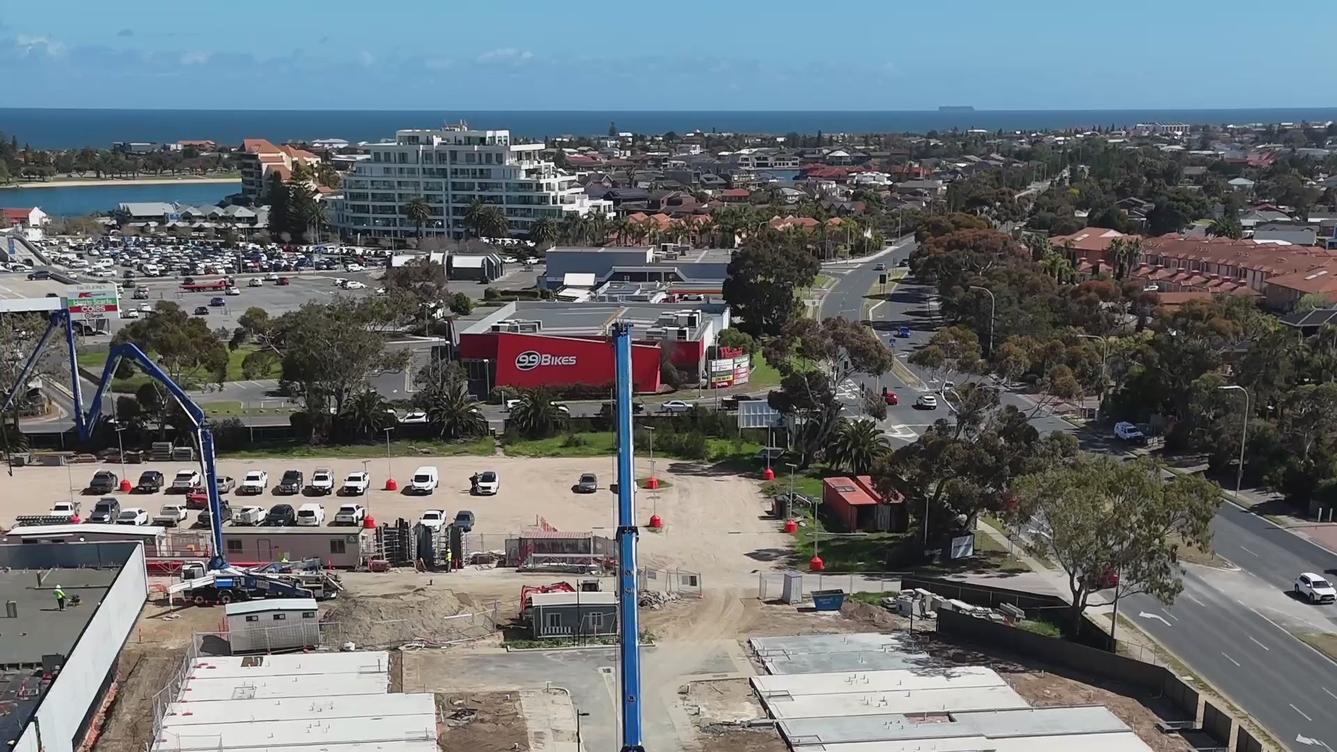 West Football Park redevelopment under construction