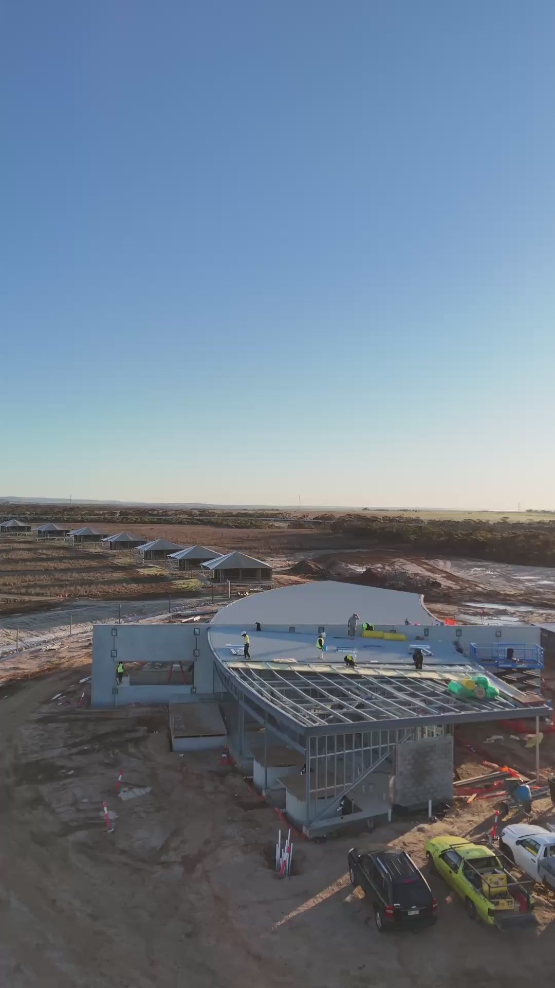 Monarto Safari Lodge under construction, South Australia